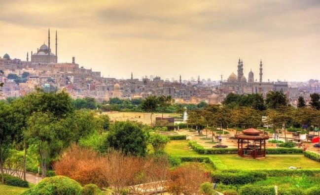 Cairo by Night at Alazhar Park with dinner